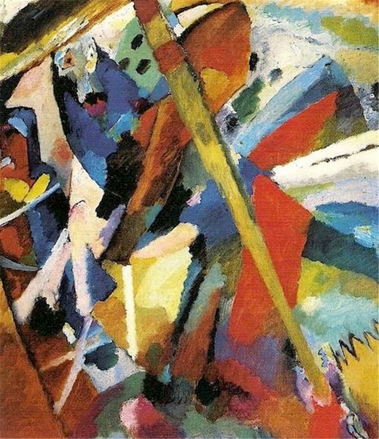 Saint George 1911 Wassily Kandinsky Abstract Oil Painting